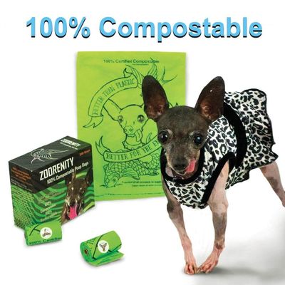 100% de composteerbare Producten voor het Achterschip van de Hondenhond doet Grote het Afvalzak van het Lekbewijs met Beenhouder in zakken