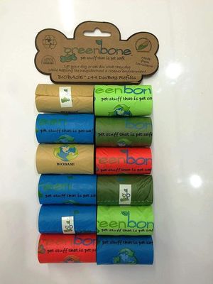 100% de biologisch afbreekbare zak van eco vriendschappelijke gedrukte poo met de zak van de hondpoo van de automaatdouane