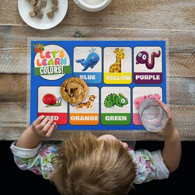 Kleverige Beschikbare Placemats BPA van kinderen Vrij met het In dienst nemen Ontwerp