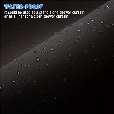 Clear Black-van het de Badkamers Beschikbaar Plastic PEVA bad van kleurenwalmart de douchegordijn