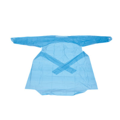 Waterdicht Medisch Gebruik die Beschikbare CPE van de Isolatietoga Toga met Achterbanden kleden