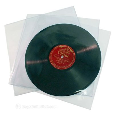 Vinyl 100 3 Mil. Het duidelijke Plastic Beschermende Album van het Verslagkokers van L.P. Vinyl Buitenkokers omvat 12,75“ x 12,5“