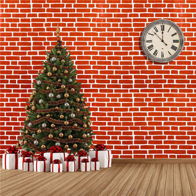 54x108 Achtergrond van de duimpeva de Rode Bakstenen muur voor Kerstmispartij