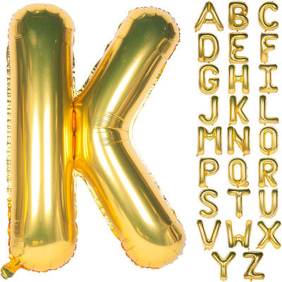 De gouden Ballons van de het Alfabetbrief van Mylar van de Heliumfolie voor de Partijdecoratie van de Huwelijksverjaardag